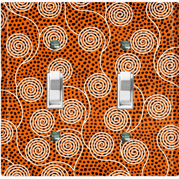 Metal Light Switch Plate Cover Colorful Safari African Tribal Art Pattern SFR030