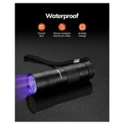 UV Blacklight Flashlight 2 Pack - 12 LED 395nm Ultraviolet UV Lights for Pet Urine, Bed Bugs, Resin, Scorpions, Fluid Leaks, Counterfeit Detection & More