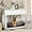 White, variant on LEMBERI 44 Inch Large Dog Crate Furniture, Wooden Dog Kennel End Table with Storage Drawers, Decorative Pet Cage Dog House Indoor for Dogs