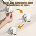 thumbnail image 5 of Qaailabf Rotating Multi-Claw Suction Cup Wall Hooks, 5.43" Kitchen Utensil Organizer Rack with No-Drill Installation, Adjustable Angle Holder for Spatulas, Spoons & Kitchen Tools, High Load Capacity, 5 of 6