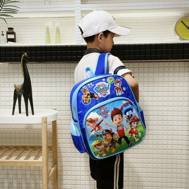 Paw Patrol Mochila Para Ninos Bolsa Escolar De Patrulla Canina Linda Mochilaskids De Almacenamiento Doble Hombro