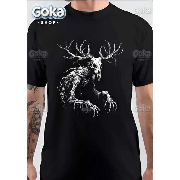Camisetas gráficas de invierno Wendigo, ropa para hombre, nuevas camisetas y tops de algodón para mujer, camisetas estampadas, ropa Y2K, lindas y divertidas camisetas