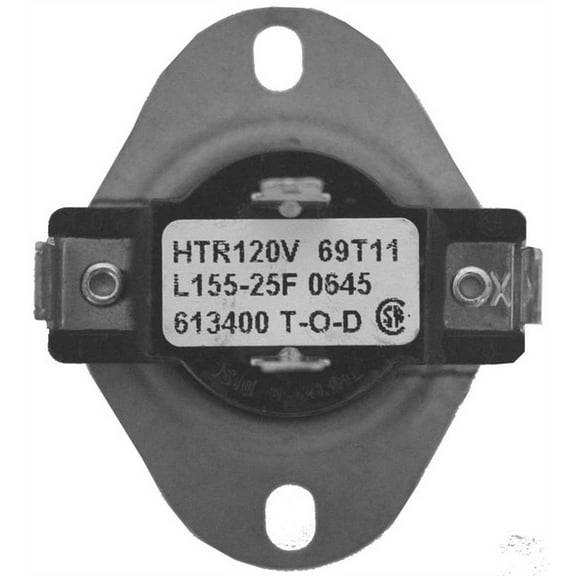 Supco L15525W Heater Limit Thermostat Thermodisc Open On Rise