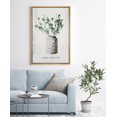 thumbnail image 3 of IDEA4WALL Framed Canvas Art Wall Decor Green Eucalyptus Leaves in a Ceramic Vase Botanical Plants Illustrations Modern Art Decorative Elements Relax/Calm for Dorm Home Office - 24"x36", 3 of 4