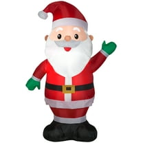 Gemmy Christmas Airblown Inflatable InflatableSanta , 4 ft Tall, Red