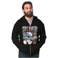 thumbnail image 3 of The Smurfs Cool Kanji Stay Hungry Zip Up Hoodie Men's Women's Brisco Brands M, 3 of 6