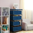 thumbnail image 3 of 4-Tier Closet Dresser with Drawers - Clothes Organizer and Storage (Navy Blue), 3 of 12
