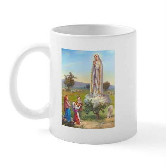 CafePress - Our Lady Of Fatima Mug - 11 oz Ceramic Mug - Novelty Coffee Tea Cup