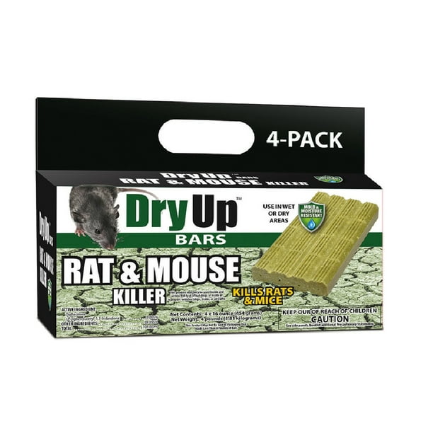 Dry Up Bait Blocks For Mice and Rats 16 oz. 4 pk