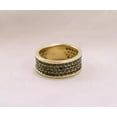 thumbnail image 3 of OM Jewels 1.50Ct Round Black Lab Created Diamond Wedding Band Ring 14K Yellow Gold Plated, 3 of 4