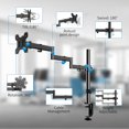 thumbnail image 3 of Bras pour Moniteur Simple Support de Bureau pour Moniteur Simple Support de Moniteur Réglable pour Écran Supporte jusqu'à Lb x Support de Moniteur Vesa, 3 of 5