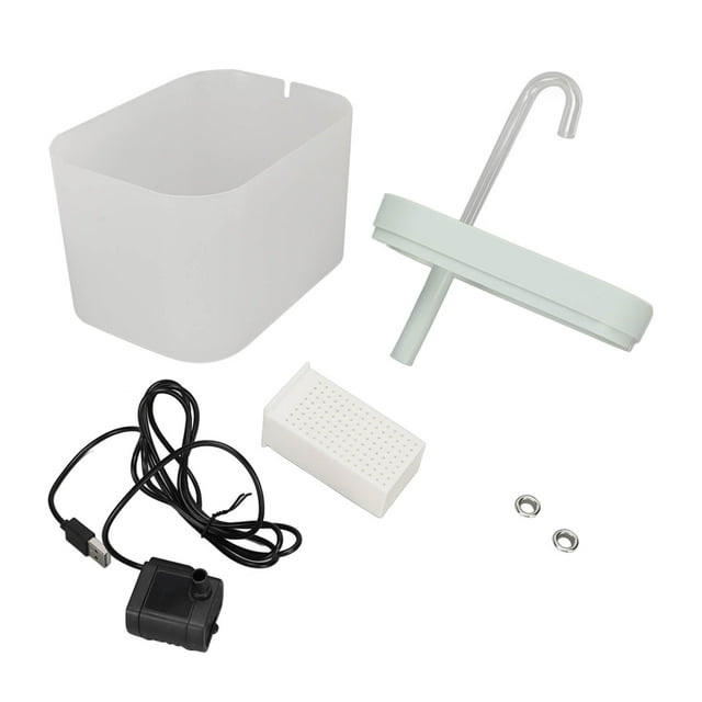 Fuente de agua para gatos de 1,5 l, automática, silenciosa, para perros y gatos, con enchufe estadounidense de 110 a 120 V.