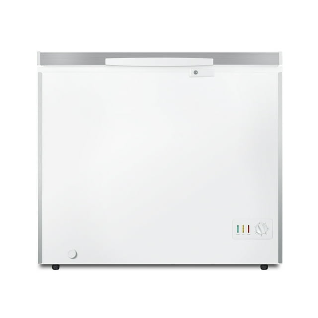 Summit SCFM73SL 37 1/2" Mobile Chest Freezer w/ Wire Storage Baskets - White, 115v