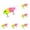 Green and Pink, variant on 6-12PC Mini Glide Bait for Bass Fishing Slow Sinking Multi Jointed Swimbait Wobbler Freshwater Saltwater Realistic Wobbling Fishing Lure Amazing Fishing Gear Gifts for Family