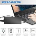 thumbnail image 4 of 90W 19V 4.74A Adapter Charger Compatible with HP Probook 6560b 6570b 6550b 6470b 6450b 4530s 4540s 4440s 4430s, EliteBook 8460p 8470p 8440p 8560p 8760p 2570p 2540p 2560p 2730p 2740p 8460w 8570w 8770w, 4 of 7