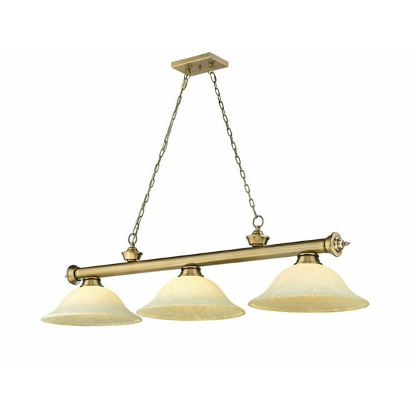 3 Light Billiard In Traditional And Classical Style-14 Inches Tall And 14 Inches Wide Z-Lite 2306-3Rb-Gm16