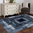 thumbnail image 3 of Area Rugs 2.7'x5', 3D Optical Illusion Carpet for Living Room Bedroom Dining Room, Visual Trap Looks Like Holes Blue Throw Kitchen Rugs Non Slip Washable Rectangle Indoor Outdoor Rugs, 3 of 8