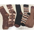 thumbnail image 2 of KOITHOT 5 Pack Men Dress Socks, Classic Business Cotton Crew Mens Socks Size 10 13 Gift Set, 2 of 3