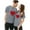 Grey, variant on LUOGENLI Female T-shirts for Womens Women's Casual Loose Crewneck Tee | Short Sleeve Top for Comfort & Style Womens T-shirts Graphic Tees Vintage Summer Clothes Black XL