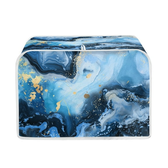 ZUXONGSY Marble Stripes Toaster Cover 2 Slice Bread Maker Cover Toaster Dust Cover Wide Slot Universal Size Microwave Oven Dustproof Cover Anti Fingerprints Kitchen Decor
