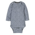 thumbnail image 3 of Assorted Long Sleeve Onesies Bodysuits, 6pk (Baby Boys), 3 of 8