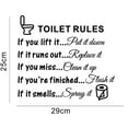 thumbnail image 2 of Fdelink Wall Sticker Sticker Rules Toilet Decals DIY Vinyl Wall Decoration Bathroom Art Home Toilet Home Decor Black, 2 of 6