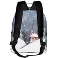 thumbnail image 3 of Lsque Watercolor Winter Landscape For Christmas Pattern Backpack – School Travel Canvas Daypack with Ergonomic Padded Straps, Multiple Compartments & Leather Handle, 3 of 5