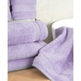 thumbnail image 3 of Cotton Paradise 100% Cotton Turkish 4 Piece Hand Towel Set, Soft Absorbent Face Towels Clearance Set, Lilac, 3 of 6