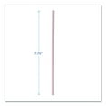 thumbnail image 2 of Wrapped Jumbo Straws, 7.75", Plastic, White/Red Stripe, 400/Pack, 25 Packs/Carton | Bundle of 2, 2 of 7