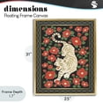 thumbnail image 4 of Stupell Industries Eclectic Ivory Tiger Among Camelias Gold Floating Frame Canvas Art, 25 x 31, by Karolina Sato, 4 of 8