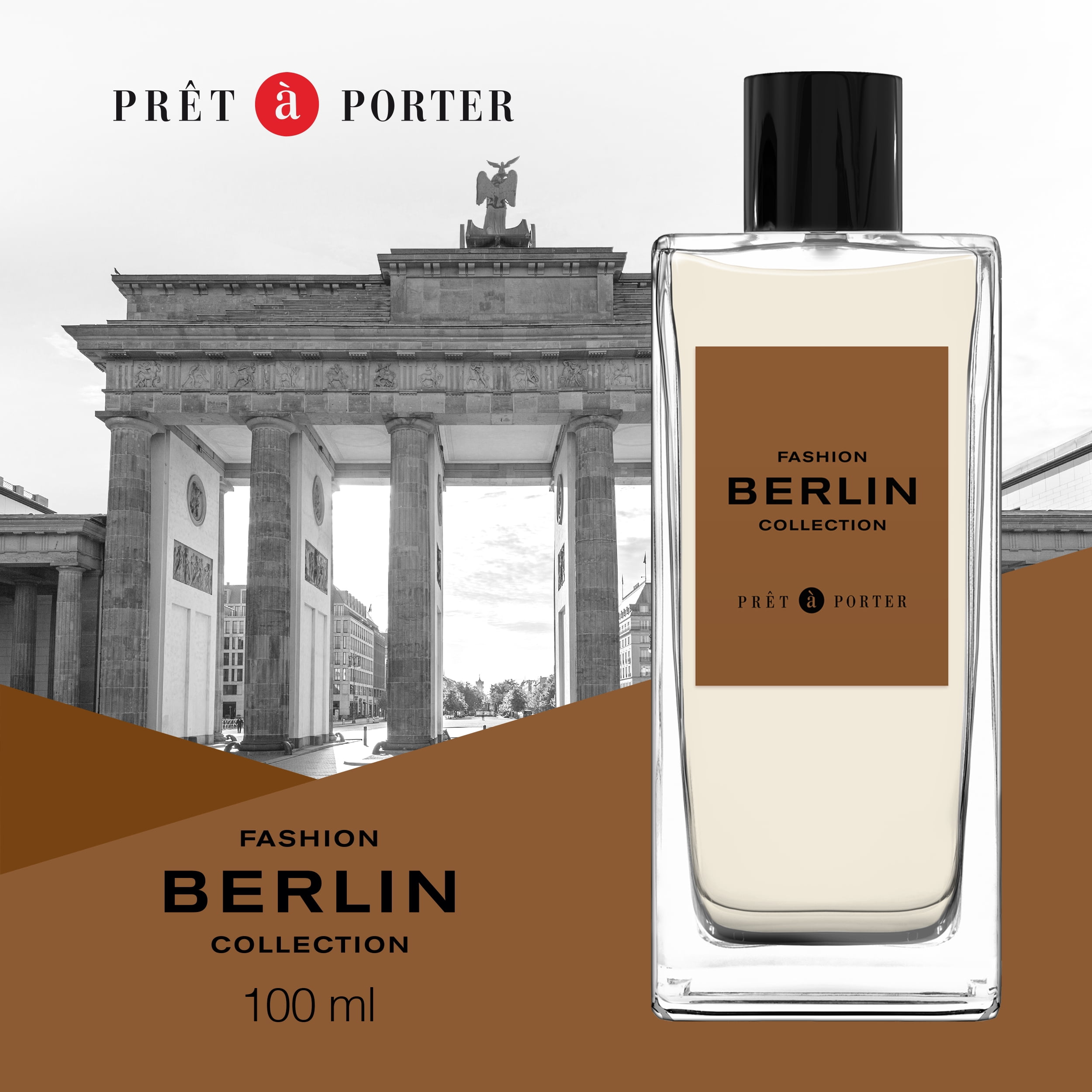 Prêt à Porter Berlin Eau de Parfum for Men, Amber Fougère, Black Pepper, Cardamom, and Dry Amber
