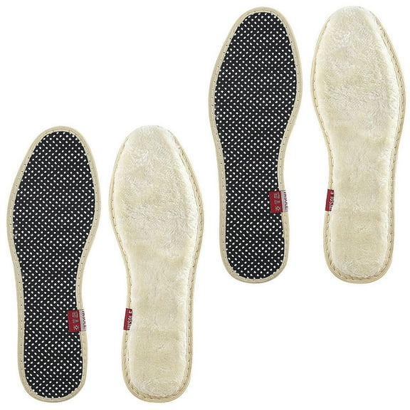 FOMIYES 2Pairs Latex Insoles for Winter Use Non-slip and Shockproof Shoe Liners