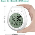 thumbnail image 5 of Reloj de Ducha Digital Resistente Al Agua, Reloj Temporizador de BañO, Reloj de Pared de Cocina Digital, Pantalla LCD, Formato de 12/24 Horas, 5 of 5