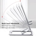 thumbnail image 4 of Soporte para teléfono móvil portátil plegable con ángulo y altura ajustables, compatible con teléfonos móviles y tabletas, 4 of 5
