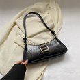 thumbnail image 2 of Bolso de mensajero de piel sintética, bolso de hombro, estampado negro, 2 of 3