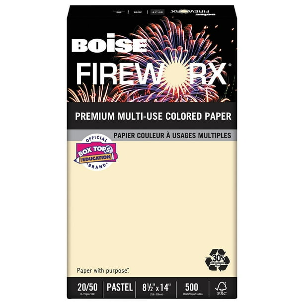 boise fireworx colored paper 20lb 8 1 2 x 14 500 boise fireworx paper color chart
