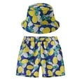 thumbnail image 1 of Boys Girls Casual Style Floral Printing Shorts Summer Hawaii Holiday Beach Floral Pants Hat Set Clothes, 1 of 3