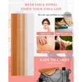 thumbnail image 5 of Orange White Ombre Yoga Towel for Hot Yoga Non Slip, Farmhouse Retro Simple Striped Art Yoga Mat Towel Absorbent Yoga Sweat Towels Microfiber Hot Yoga Blanket for Bikram Pilates 26"x70", 5 of 7