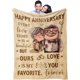 thumbnail image 1 of LHSHID 10th Anniversary Tin Gifts Blanket 10 Year Anniversary Wedding Gifts for Him Her Couples 10th Anniversary 10 Year Anniversary Decorations Blanket 60x80in, 1 of 6