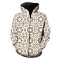 thumbnail image 1 of Sudadera con capucha y cremallera para hombre, estilo étnico exótico retro, divertida y genial, estilo Harajuku de gran tamaño, ropa de calle informal para adolescentes, manga larga, hip hop, 1 of 6