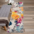 thumbnail image 6 of World Rug Gallery Abstract Contemporary Multi 2'x10' Indoor Runner Rug, 6 of 7
