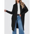 thumbnail image 2 of Women's Oversized Slouchy Knit Chunky Open Front Sweater Coat, 2 of 6