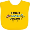 thumbnail image 3 of Inktastic Nanas Little Cowboy with Cowboy Hat and Boots Boys Baby Bib, 3 of 4