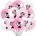 thumbnail image 2 of Globos de látex de Minnie Mouse de Disney, color rosa, para fiestas de baby shower, decoraciones para fiestas de cumpleaños de niñas, decoración de bodas, 10 o 20 unidades, 2 of 5