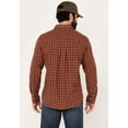 thumbnail image 4 of Brothers And Sons Men's Borden Everyday Plaid Print Long Sleeve Button Down Orange Small, 4 of 4