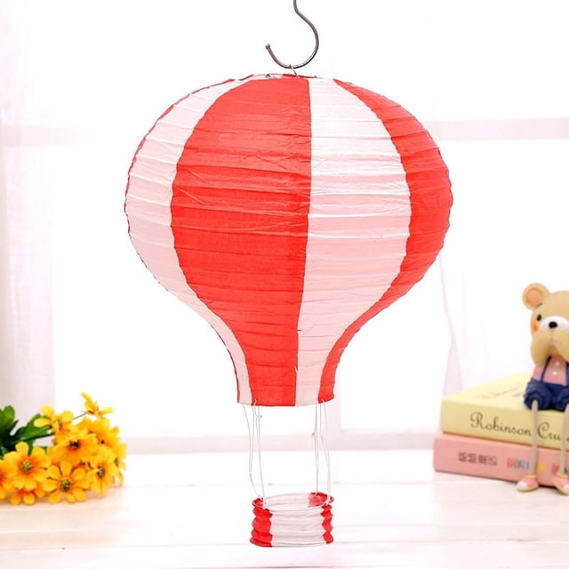 Linterna de papel con globo aerostático, decoración para bodas, accesorios para disparar linternas de papel, linterna de papel plegable para fiesta de cumpleaños