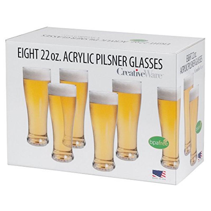 PILSNER 8 PK BEER GLASS SET Walmart Canada