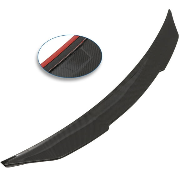 ECCPP High Kick PSM Ducktail Rear Trunk Spoiler Wing Carbon Fiber fit for 2019-2021 for BMW G20 3-Series Sedan Spoiler Wing Glossy Black Rear Trunk Lip Spoiler