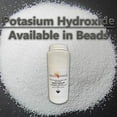 Florida Laboratories Sodium Hydroxide Beads 99.9 Pure, 2 Lbs Bulk for