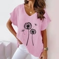 thumbnail image 2 of Summer Tops For Women 2025 Womens Summer Tops CasualWhite Tshirts Shirts For Women PackPlus Size Blouses For WomenT Shirts For Women Pack Loose Fit, 2 of 4